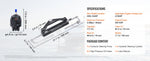 Amocart 150HP Hydraulic Outboard Steering Kit Boat Marine System, 20Ft Hose & Built-in Two-Way Lock Cylinder, Boat Accessories