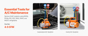 Load image into Gallery viewer, Amocart 3.5 CFM 4.5 CFM Vacuum Pump &amp; Gauge Set, Single Stage Rotary Vane HVAC &amp; Hoses for R134a R12 R22 R502a R410A R404 R407C
