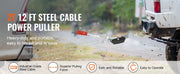Charger l'image dans la visionneuse de galerie, Amocart Come Along Winch 2/4/5 Ton Pulling Capacity Heavy Duty Ratchet Automotive Hoist Power Cable Puller for Vehicle Rescue
