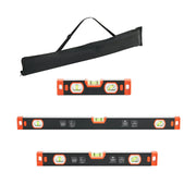 Charger l'image dans la visionneuse de galerie, Amocart Torpedo Level 3/4 Pcs Magnetic Leveler Tool Set with Clear 3 Green Vials Hanging Hole for Construction Home Renovation
