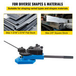 Amocart Universal Metal Bender SBG-40 Multifunction Spiral Steel Plate Round Square Flat Bar Bending Tool for Metal Production