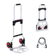 Charger l'image dans la visionneuse de galerie, Amocart 176 lbs Folding Hand Truck Dolly Aluminum Stair Climbing Cart with Telescoping Handle Luggage Trolley for Home Shopping
