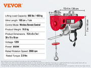 Charger l'image dans la visionneuse de galerie, Amocart 200-800kg Electric Hoist with Wired/Wireless Remote Control Lifting Crane Cable Hoist Winch for Boat Garage Elevator
