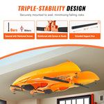 SucceBuy Kayak Ceiling Storage Rack Ceiling Storage Rack for 2 Kayak Canoe SUP Adjustable Height Overhead Kayak Holder Hanger