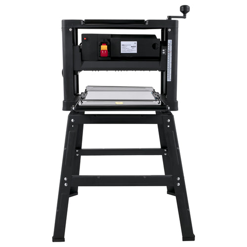 SucceBuy Electric Planer 12.5/13 inch Thicknesser Wood Planer With Stand & Dust Exhaust 1800W 8000RPM for Woodworking Power Tool