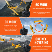 Charger l'image dans la visionneuse de galerie, Amocart RC Plane 2.4G 4CH Remote Control Airplane with 6-Axis Gyro Stabilizer Aircraft Toy RC Glider for Kids Beginners Gifts
