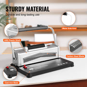 Bild in Galerie-Viewer laden, Amocart Coil Spiral Binding Machine Manual Book Maker 34-Holes Binding 120 Sheets Punch Binder w/ Adjustable Coil Binding Spine
