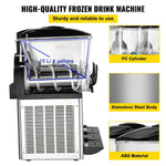 Amocart 45L Commercial CoSlushy Machine Intelligent LED Control Panel Drink Dispenser Juicer Beverage Granizing Smoothie Maker