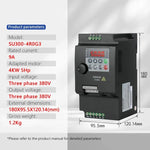 Economical VFD 0.75/1.5/2.2/4/5.5KW 220V/380V 3 Phase Output Variable Frequency Drive Converter Motor Speed Controller Inverter