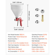 Bild in Galerie-Viewer laden, Amocart Air Texture Spray Gun 1.45 Gallon Air Hopper Spray Gun Professional Drywall Texture Painting Sprayer with 3 Nozzles

