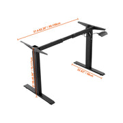 Load image into Gallery viewer, Amocart Standing Desk Frame  Electric Stand Up Computer Desk Legs Ergonomic DIY Workstation Base for Home Office Black white
