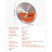 Charger l'image dans la visionneuse de galerie, Amocart Circular Saw Blade 10in Diameter 80Sharp Alloy Teeth 5/8in Arbor Aluminum Cutting Blade forCircular Saw with Heat Vents
