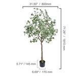 Amocart Artificial Olive Tree 4/5/6FT Tall Faux Plant Secure PE Material Anti-Tip Tilt Protection Low-Maintenance Tree for Home