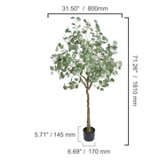 Load image into Gallery viewer, Amocart Artificial Olive Tree 4/5/6FT Tall Faux Plant Secure PE Material Anti-Tip Tilt Protection Low-Maintenance Tree for Home

