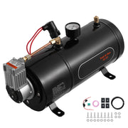 Bild in Galerie-Viewer laden, SucceBuy 12V Air Compressor with Tank 0.8 Gal Train Horn Air Compressor 120 psi Working Pressure Onboard Air Compressor System
