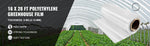 Amocart Agricultural Greenhouse Film Clear Plastic Farm Crops Vegetable Cover UV Resistant Polyethylene Covering Plants Flowers