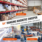 SucceBuy Hanging Magnetic Sweeper Pickup Tool Nail Hang-Type Magnetic Forklift Sweeper Industrial Grade Magnets Steel Mate