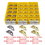 Load image into Gallery viewer, DCMT070204 DCMT11T304 VP15TF UE6020 Carbide Insert Internal Turning Tool High Quality CNC Turning Insert Cutting Lathe Tools
