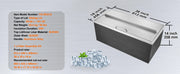 Charger l'image dans la visionneuse de galerie, Amocart Drop in Ice Chest Stainless Steel Ice Cooler Commercial Ice Bin with Sliding Cover Outdoor Kitchen Ice Bar
