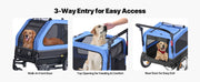 Bild in Galerie-Viewer laden, Amocart Dog Bike Trailer Supports up to 88 lbs 2-in-1 Pet Stroller Cart Bicycle Carrier for Dogs Easy Folding Frame with Wheel
