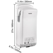 Bild in Galerie-Viewer laden, Amocart Hand Dryer Machinery Automatic High-speed Jet Double-sided Secure Robust Material Blade for Washroom Multicolor
