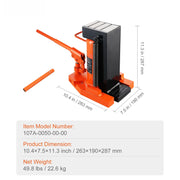 Bild in Galerie-Viewer laden, Amocart Hydraulic Toe Jack 2.5-10T On Toe Toe Jack Lift 5-20T On Top Lift Capacity Machine Jack Air Hydraulic Jack for Industry
