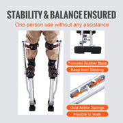 Charger l'image dans la visionneuse de galerie, Amocart Drywall Stilts 18''-30''/36''-50'' Adjustable Aluminum Tool Stilts Protective Knee Pads Non-Slip Work Stilts for Home
