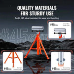 Amocart Roller Stand Heavy 2500 LBS Load Capacity 27.6"-52" Adjustable Folding Roller Support Stand for Pipe Wooden Boards