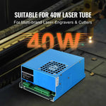 Amocart CO2 Laser Power Supply for 40W/60W/80W/100W/150W Laser Tube US 110V Compatible for Multi-brand Laser Engravers, Cutters