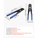 SucceBuy Crimping Tool Solar Connector Crimper Tool Kit Clear Metric & AWG Markings with Solar Connectors Wrenches Storage Case