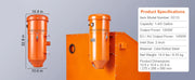Charger l'image dans la visionneuse de galerie, w/ 1.8 Gal Capacity-Universal Fit for Sandblaster Cabinets SucceBuy Dust Collection System1.6-HP Dust Collector Media Reclaimer
