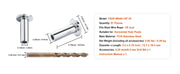 Load image into Gallery viewer, Amocart 121/81/101 Pack T316 Stainless Steel Protector Sleeves for 1/8" or 3/16" Wire Rope Cable Railing
