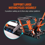 Amocart Steel Hydraulic Motorcycle Jack Stand 1500LBS ATV Scissor Lift Jack 4.7"-15" Scissor Lift Jack Stand for Motorcycle ATV
