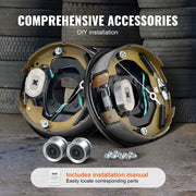 Load image into Gallery viewer, Amocart 2Pcs 3500/7000lbs Electric Trailer Brake Assembly Self-Adjusting Axle Backing Plates for Brake System Part Replacement
