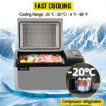SucceBuy 15L - 55L Car Refrigerator Mini Fridge Freezer Portable Compressor Cooler DC 110-240V Ice Box for Camping RV Travel