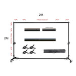 Background Stand Photo Frame Photography Crossbar Wedding Outdoor Bithday Decoration School Photographic Backdrop Party