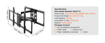 Amocart Full Motion TV Mount Fit for 26-90in TVs Swivel Tilt Horizontal Adjustment TV Wall Mount Bracket W/ Articulating Arms