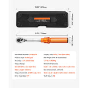 Bild in Galerie-Viewer laden, Amocart Torque Wrench Set Drive Click Torque Wrench Dual-Direction Adjustable  Mechanical Dual Range Scales Torque Wrench Kit
