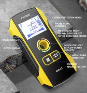 Load image into Gallery viewer, FNIRSI WD-01 WD-02 Metal Detector Wall Scanner with Newly Designed Positioning Hole for AC Live Cable Wires Metal Wood Stud Find
