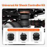 SucceBuy Air Shock Controller Kit 12V Air Compressor System Air Ride Suspension Compressor Kit w/ Single Path System for Truck