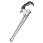 SucceBuy Pipe Wrench 18"Aluminum Straight Pipe Wrench Automatic Jaw Adjustment Adjustable Plumbing Wrench Easy to Carry for Pipe