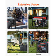 Charger l'image dans la visionneuse de galerie, Amocart 30-Amp 7500Watts / 50-Amp 12500 Watts Generator Extension Cord 50 Foot 250 Volts Heavy Duty Power Cable, NEMA 6-50P to 6-50R SWT Flexible Welder Extension Cord with Storage Bag for Generators

