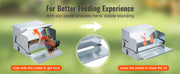Charger l'image dans la visionneuse de galerie, Amocart Automatic Chicken Feeder 25 lbs Capacity Feeds 10 Chickens up to 11 Days Galvanized Steel Poultry Feeder
