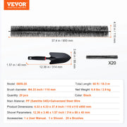 Charger l'image dans la visionneuse de galerie, Amocart Gutter Brush 30 Ft Total Length 4.33 in Diameter Gutter Cleaning Tools Ground-Level Gutter Brush Leaf Guard for Gutters
