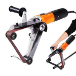 Amocart Pipe Tube Polisher Sander 1000W Pipe Belt Sander 100-3200rpm Belt Sanding Machine for Burnishing Finishing Rust Removal