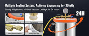 Charger l'image dans la visionneuse de galerie, Amocart 3 Gallon / 5 Gallon Vacuum Chamber, Upgraded Tempered Glass Lid Vacuum Degassing Chamber, 304 Stainless Steel Chamber, for Stabilizing Wood, Resin Degassing, Silicone Degassing and Plaster Degassing
