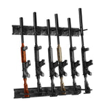 SucceBuy Gun Rack 6-Slot Vertical Rifle Shotgun Gun Rack 180 lbs Heavy Duty Metal Wall Gun Rack Display Stand with Soft Padding