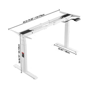 Load image into Gallery viewer, Amocart Standing Desk Frame  Electric Stand Up Computer Desk Legs Ergonomic DIY Workstation Base for Home Office Black white
