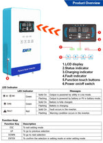EASUN POWER 4KW 24V Soalr Inverter 5600W 24V 140A MPPT Inversores Pure Sine Wave Solar Power Inverter 6.25 Inch LCD 110V Hybrid Soalr Inverter 4000W Off Grid Hybrid Solar Inverter