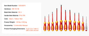 Charger l'image dans la visionneuse de galerie, Amocart Insulated Screwdriver Set Professional Electrical Screwdriver Set 1000V Insulated Electrician Tool Set Magnetic Phillip
